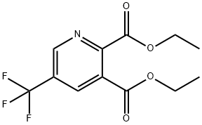 2,3-PYRIDINEDICARBOXYLIC ACID, 5-(TRIFLUOROMETHYL)-, DIETHYL ESTER Structural