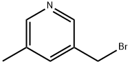 Pyridine, 3-(bromomethyl)-5-methyl- (9CI) Structural