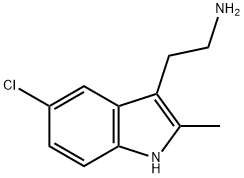 2-(5-chloro-2-methyl-1H-indol-3-yl)ethanamine Structural