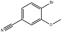 4-Bromo-3-methoxybenzonitrile Structural