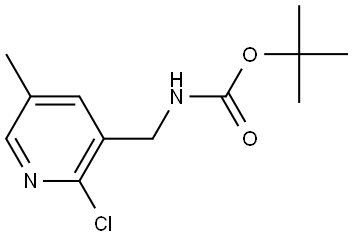 tert-Butyl (2-chloro-5-methylpyridin-3-yl)-methylcarbamate Structural