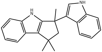 1,1,3-trimethyl-3-(3'-indolyl)-1,2,3,4-tetrahydrocyclopent(b)indole