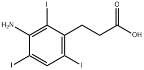 3-(3-AMINO-2,4,6-TRIIODOPHENYL)PROPIONIC ACID Structural