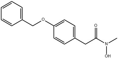 N-HYDROXY-N-METHYL-4-BENZYLOXYPHENYLACETAMIDE Structural