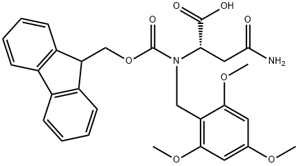 FMOC-ASN(TMOB)-OH Structural