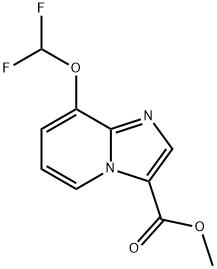 IMidazo[1,2-a]pyridine-3-carboxylic acid, 8-(difluoroMethoxy)-, Methyl ester Structural