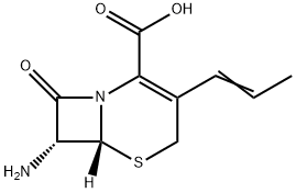 (6R,7R)-7-Amino-8-oxo-3-(1-propenyl)-5-thia-1-azabicyclo[4.2.0]oct-2-ene-2-carboxylic acid Structural