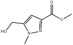 Methyl 5-hydroxymethyl-1-methyl-1H-pyrazole-3-carboxylate Structural