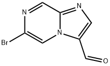 6-Bromoimidazo[1,2-a]pyrazine-3-carbaldehyde Structural