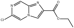 Imidazo[1,2-a]pyrazine-2-carboxylic acid, 6-chloro-, ethyl ester Structural