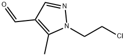 1-(2-CHLOROETHYL)-5-METHYL-1H-PYRAZOLE-4-CARBALDEHYDE Structural