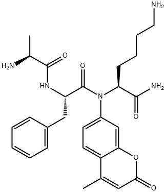 H-ALA-PHE-LYS-AMC TRIFLUOROACETATE SALT Structural