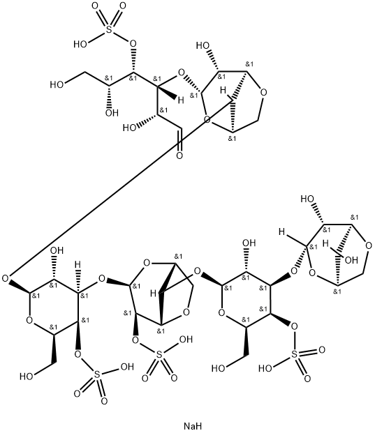NEOCARRAHEXAOSE 24,41,43,45-TETRA-*SULFA TE TETRASOD Structural