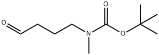 tert-butyl 3-formylpropylmethylcarbamate Structural