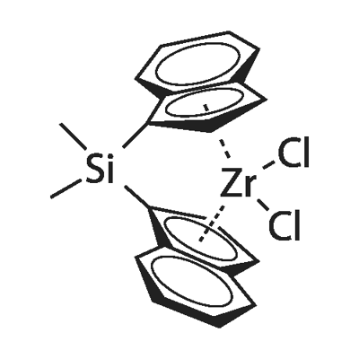 rac-Dimethylsilylbis(1-indenyl)zirconium dichloride Structural