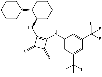 3-[[3,5-bis(trifluoroMethyl)phenyl]aMino]-4-[[(1R,2R)-2-(1-piperidinyl)cyclohexyl]aMino]-3-Cyclobutene-1,2-dione