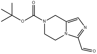 Imidazo[1,5-a]pyrazine-7(8H)-carboxylic acid, 3-formyl-5,6-dihydro-, 1,1-dimethylethyl ester Structural