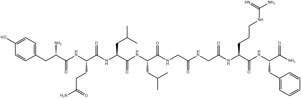 H-TYR-GLN-LEU-LEU-GLY-GLY-ARG-PHE-NH2 Structural