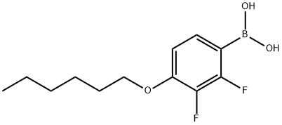 2,3-DIFLUORO-4-(N-HEXYLOXY)PHENYLBORONIC ACID Structural