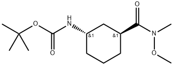 trans-1-(Boc-aMino)-3-(N-Methoxy-N-MethylcarbaMoyl)cyclohexane, 97% Structural