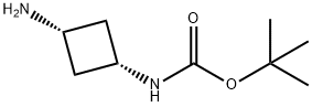 Carbamic acid, N-(cis-3-aminocyclobutyl)-, 1,1-dimethylethyl ester Structural