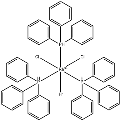 dichlorohydrotris(triphenylphosphine)rhodium Structural