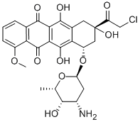 14-chlorodaunorubicin Structural