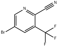 5-Bromo-3-(trifluoromethyl)-2-pyridinecarbonitrile Structural