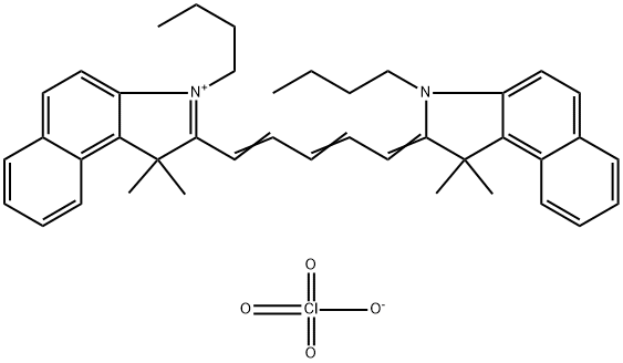 4,5:4',5'-DIBENZO-1,1'-DIBUTYL-3,3,3',3'-TETRAMETHYLINDADICARBOCYANINE PERCHLORATE