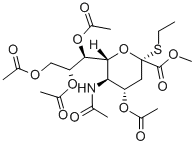 PER-O-ACETYL-ALPHA-THIOETHYL-N-ACETYLNEURAMINIC METHYL ESTER Structural