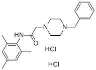 1-Piperazineacetamide, 4-(phenylmethyl)-N-(2,4,6-trimethylphenyl)-, di hydrochloride