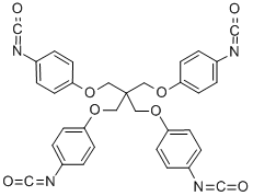 TETRAKIS-(4-ISOCYANATOPHENOXYMETHYL)-METHANE Structural