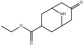 Ethyl 3-oxo-9-azabicyclo-[3.3.1]nonane-7-carboxylate Structural