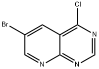 Pyrido[2,3-d]pyrimidine, 6-bromo-4-chloro- Structural