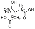 CITRIC-2,4-13C2 ACID Structural