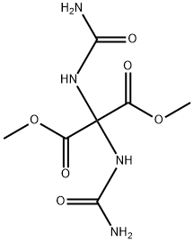 Propanedioic acid, 2,2-bis[(aminocarbonyl)amino]-, 1,3-dimethyl ester Structural