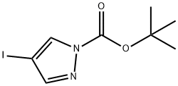 tert-Butyl 4-iodopyrazole-1-carboxylate Structural