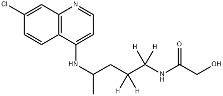 Didesethyl Chloroquine Hydroxyacetamide-d4 Structural