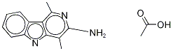 3-Amino-1,4-dimethyl-5h-pyrido[4,3-b]indole-13C2,15N Acetate Structural