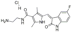 N-(2-AMinoethyl)-5-[(Z)-(5-fluoro-1,2-dihydro-2-oxo-3H-indol-3-ylidene)Methyl]-2,4-diMethyl-1H-pyrrole-3-carboxaMide Hydrochloride Structural