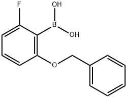 2-Benzyloxy-6-fluorophenylboronic acid Structural