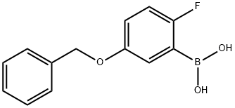 5-(Benzyloxy)-2-fluorophenylboronic acid Structural