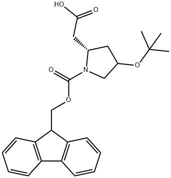 Fmoc-L-beta-Homohydroxyproline(OtBu) Structural