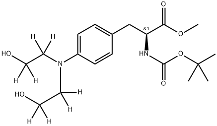 N-Boc-4-[bis(2-hydroxyethyl-d4)amino]-L-phenylalanine Methyl Ester,N-(tert-Butoxycarbonyl)-4-[bis(2-hydroxyethyl-d4)amino]-L-phenylalanine Methyl Ester