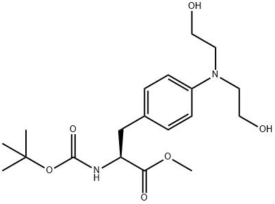 N-Boc-4-[bis(2-hydroxyethyl)amino]-L-phenylalanine Methyl Ester,N-(tert-Butoxycarbonyl)-4-[bis(2-hydroxyethyl)amino]-L-phenylalanine Methyl Ester