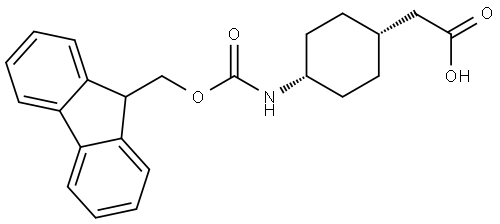 Fmoc-cis-4-aminocyclohexane acetic acid Structural