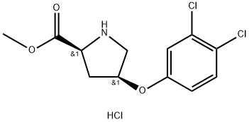 Methyl (2S,4S)-4-(3,4-dichlorophenoxy)-2-pyrrolidinecarboxylate hydrochloride