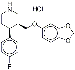rac trans-Paroxetine-d4 Hydrochloride Structural