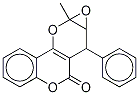 rac-2-Methyl-2,3-epoxy-4-phenyl-4H-pyrano[3,2-c]benzopyran-5-one Structural