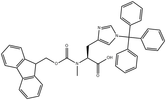 FMoc-N-Me-His(Trt)-OH Structural